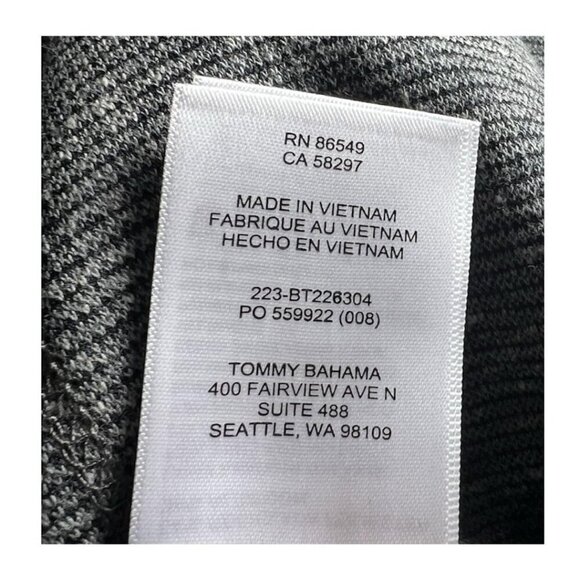 Tommy Bahama Mens Grey Big Tall Half Snap Mock Neck Sweatshirt Sz 2XL Big New - Picture 10 of 12